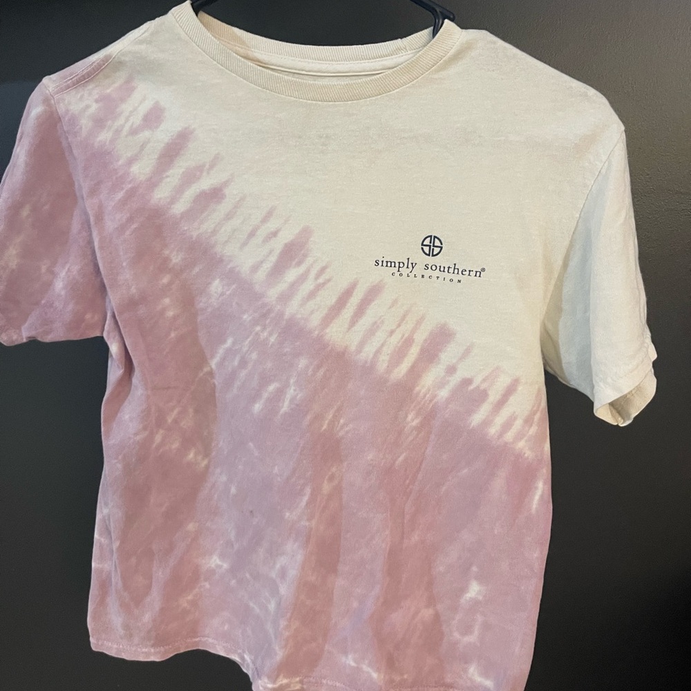 Simply Southern White and Pink T-Shirt